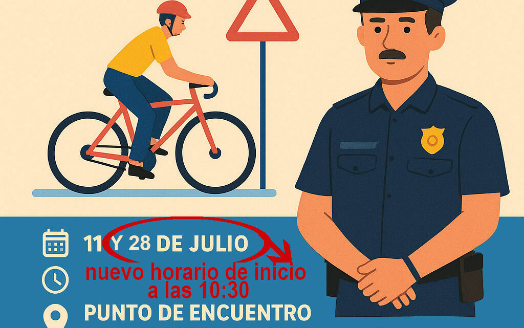 Paseo en bici por Costa Ballena. La Policía Local nos enseña a circular correctamente. Paseo en bici por Costa Ballena. La Policía Local nos enseña a circular correctamente.