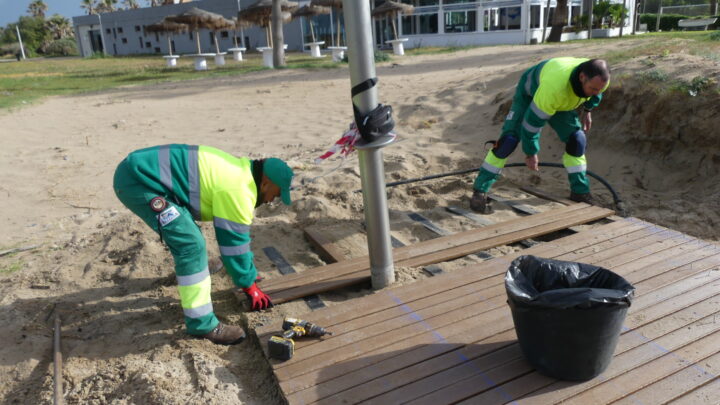 Sustitución de la pasarela del acceso Nº 7 a la playa