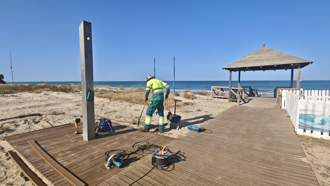 Mejora de los accesos a la playa y de las tarimas de las duchas