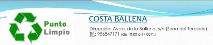 Información Punto Limpio Costa Ballena